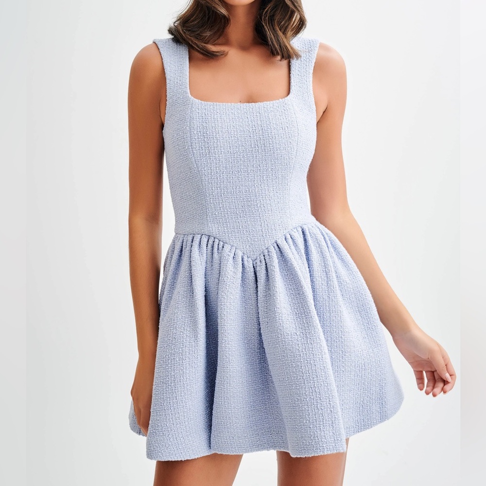 Meshki Jennifer Boucle Mini Dress